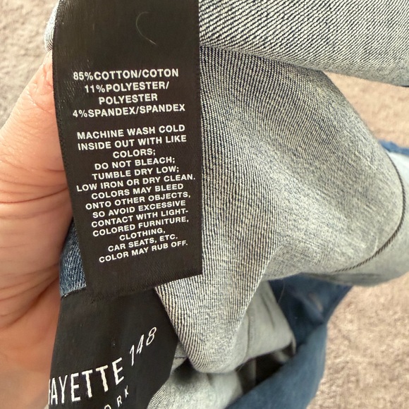 Lafayette 148 NY Denim Two-Button Blazer - Picture 5 of 6